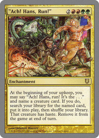 "Ach! Hans, Run!" [Unhinged] | Jomio and Rueliete's Cards and Comics