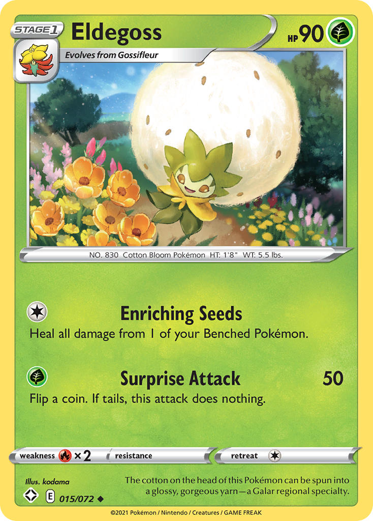 Eldegoss (015/072) [Sword & Shield: Shining Fates] | Jomio and Rueliete's Cards and Comics