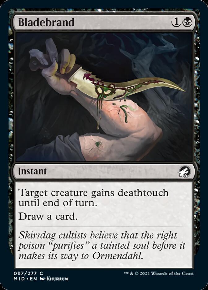 Bladebrand [Innistrad: Midnight Hunt] | Jomio and Rueliete's Cards and Comics