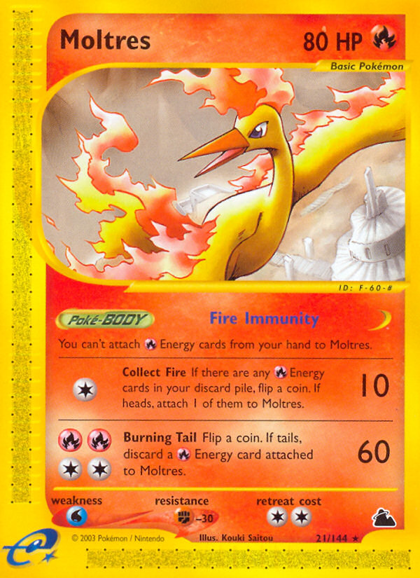 Moltres (21/144) [Skyridge] | Jomio and Rueliete's Cards and Comics