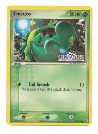 Treecko (70/106) (Gen Con The Best Four Days in Gaming Promo) [EX: Emerald] | Jomio and Rueliete's Cards and Comics