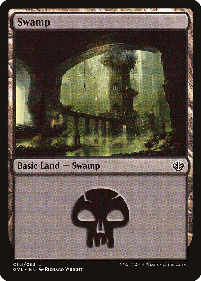 Swamp (63) (Garruk vs. Liliana) [Duel Decks Anthology] | Jomio and Rueliete's Cards and Comics