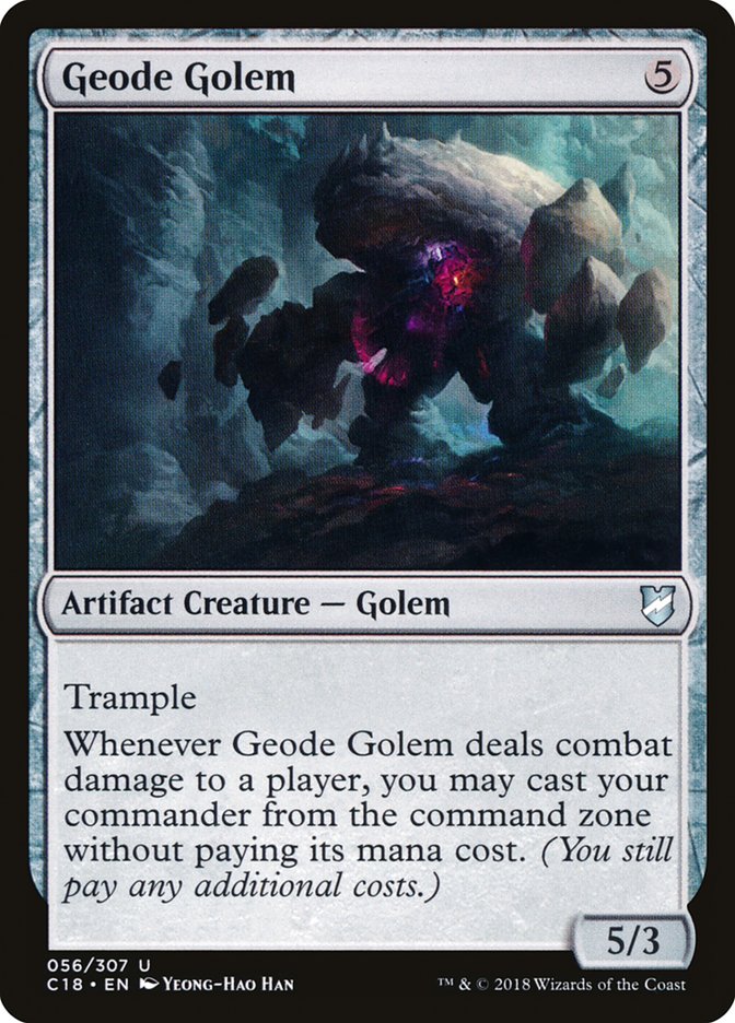 Geode Golem [Commander 2018] | Jomio and Rueliete's Cards and Comics