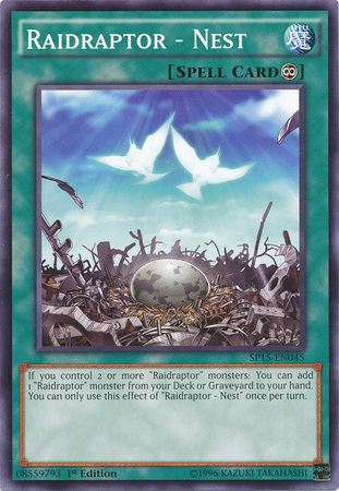 Raidraptor - Nest [SP15-EN045] Common | Jomio and Rueliete's Cards and Comics