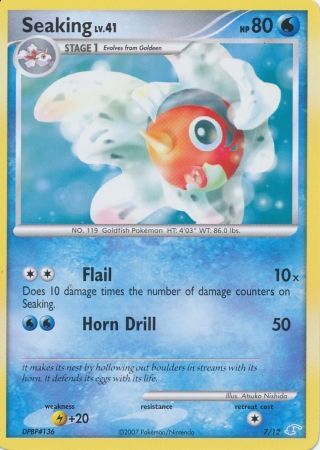 Seaking (7/12) [Diamond & Pearl: Trainer Kit - Manaphy] | Jomio and Rueliete's Cards and Comics