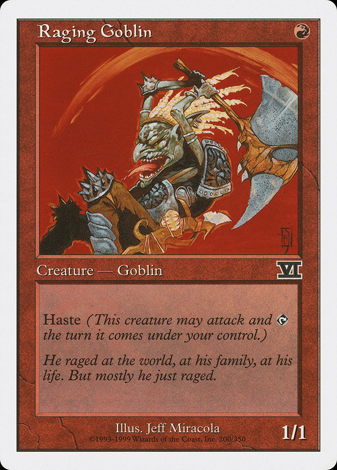 Raging Goblin [Classic Sixth Edition] | Jomio and Rueliete's Cards and Comics