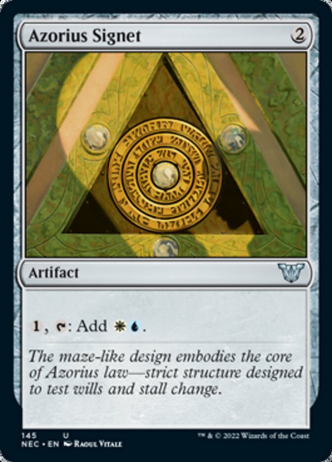 Azorius Signet [Kamigawa: Neon Dynasty Commander] | Jomio and Rueliete's Cards and Comics