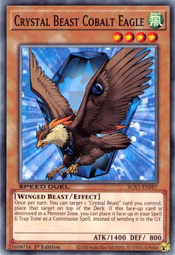Crystal Beast Cobalt Eagle [SGX1-ENF07] Common | Jomio and Rueliete's Cards and Comics