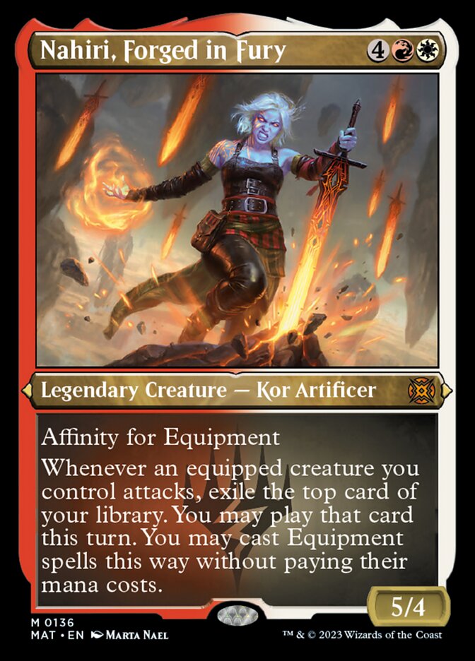 Nahiri, Forged in Fury (Foil Etched) [March of the Machine: The Aftermath] | Jomio and Rueliete's Cards and Comics