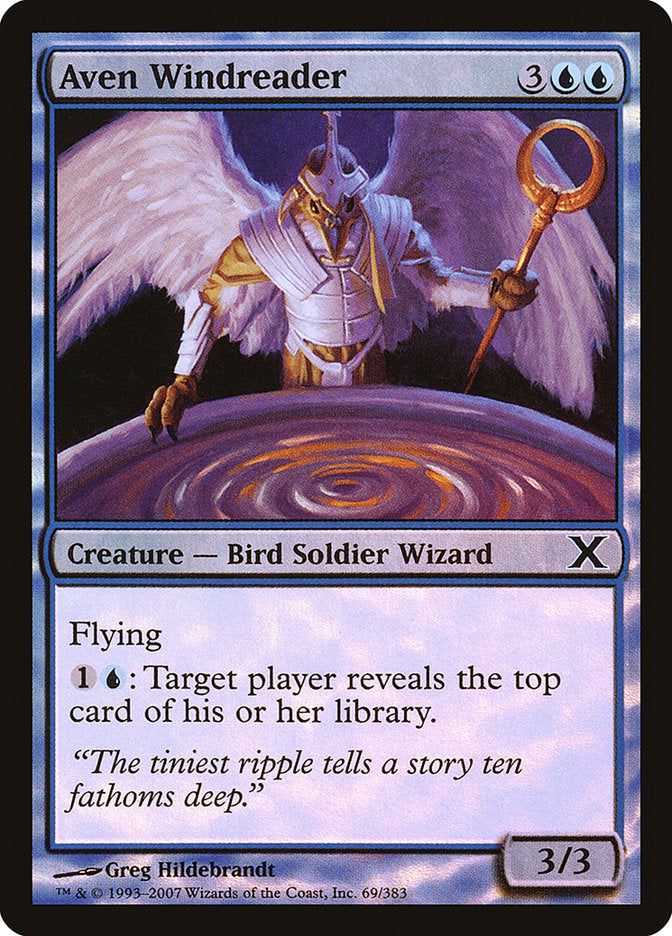 Aven Windreader (Premium Foil) [Tenth Edition] | Jomio and Rueliete's Cards and Comics