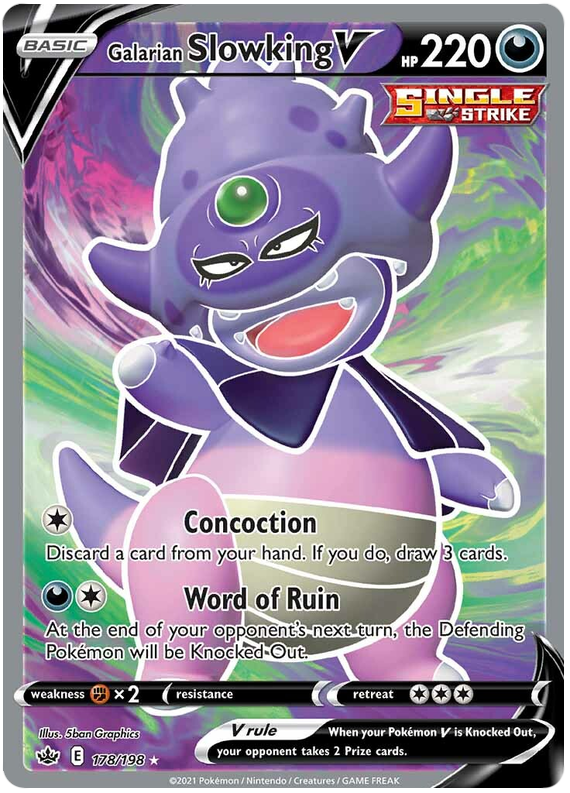 Galarian Slowking V (178/198) [Sword & Shield: Chilling Reign] | Jomio and Rueliete's Cards and Comics