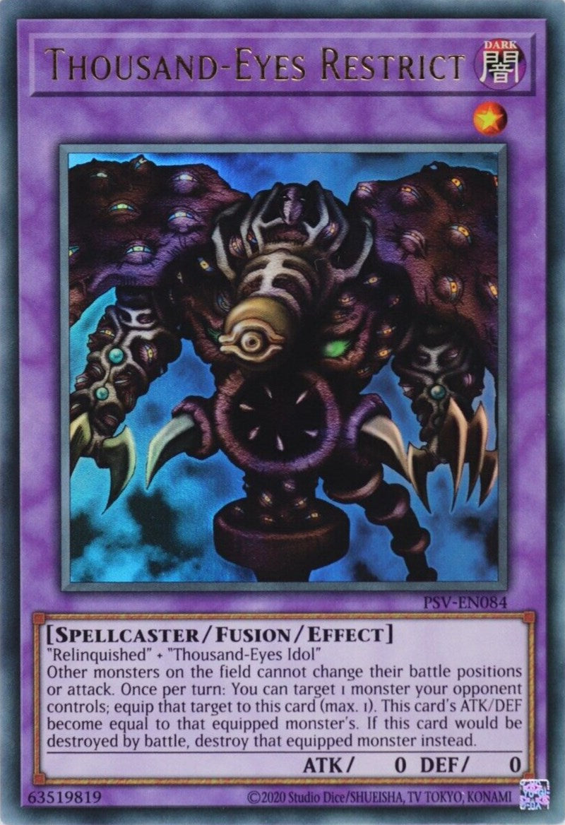 Thousand-Eyes Restrict (25th Anniversary) [PSV-EN084] Ultra Rare | Jomio and Rueliete's Cards and Comics