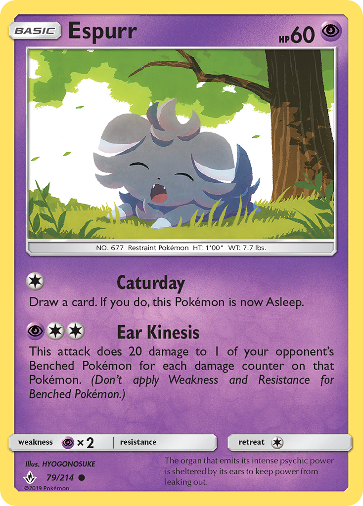 Espurr (79/214) [Sun & Moon: Unbroken Bonds] | Jomio and Rueliete's Cards and Comics