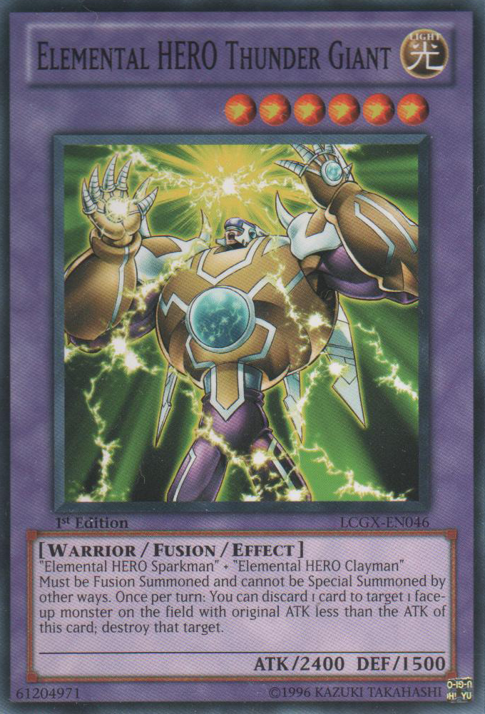 Elemental HERO Thunder Giant [LCGX-EN046] Common | Jomio and Rueliete's Cards and Comics