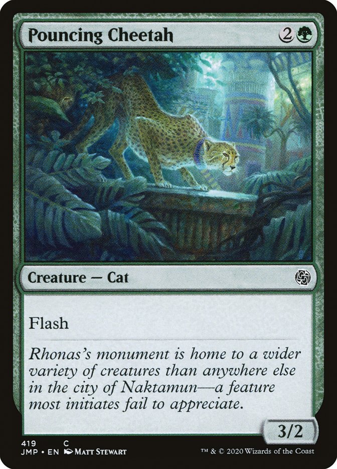 Pouncing Cheetah [Jumpstart] | Jomio and Rueliete's Cards and Comics
