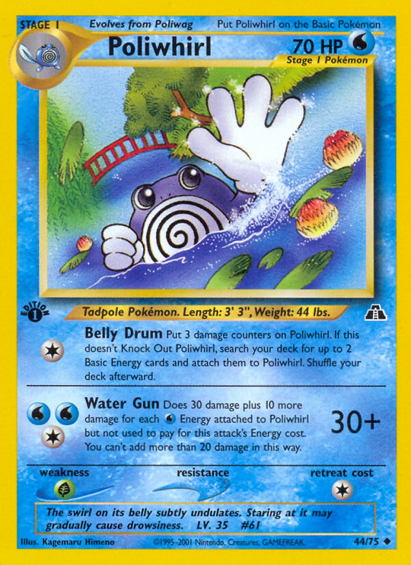 Poliwhirl (44/75) [Neo Discovery 1st Edition] | Jomio and Rueliete's Cards and Comics