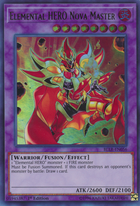 Elemental HERO Nova Master [BLLR-EN056] Ultra Rare | Jomio and Rueliete's Cards and Comics