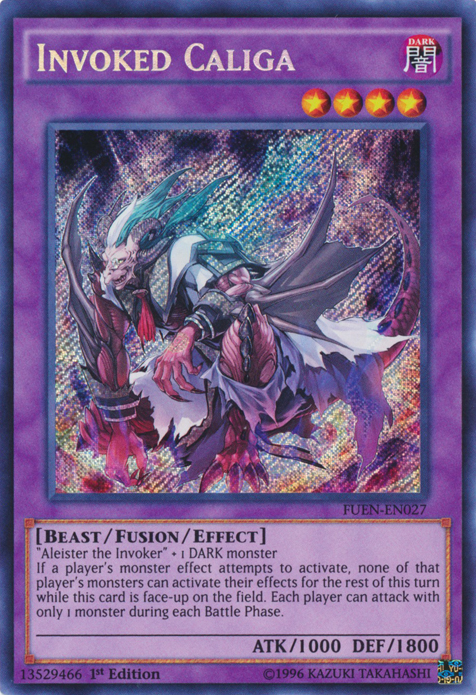 Invoked Caliga [FUEN-EN027] Secret Rare | Jomio and Rueliete's Cards and Comics