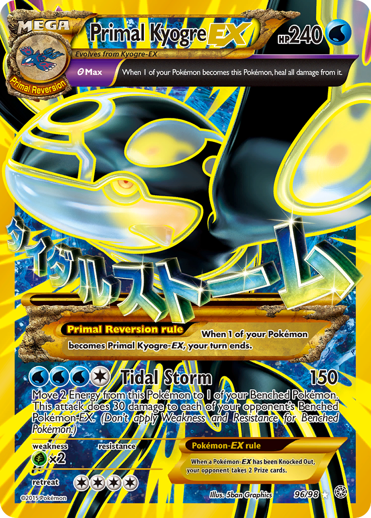 Primal Kyogre EX (96/98) [XY: Ancient Origins] | Jomio and Rueliete's Cards and Comics