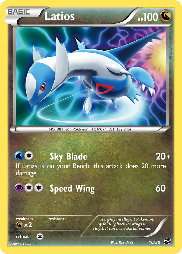 Latios (10/20) [Black & White: Dragon Vault] | Jomio and Rueliete's Cards and Comics