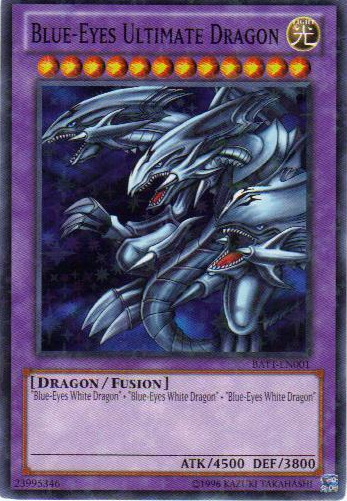 Blue-Eyes Ultimate Dragon [BATT-EN001] Starfoil Rare | Jomio and Rueliete's Cards and Comics