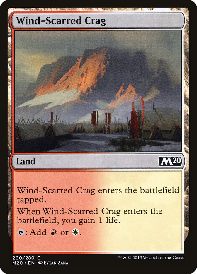 Wind-Scarred Crag [Core Set 2020] | Jomio and Rueliete's Cards and Comics