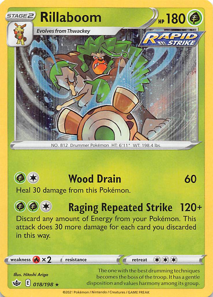 Rillaboom (018/198) [Sword & Shield: Chilling Reign] | Jomio and Rueliete's Cards and Comics