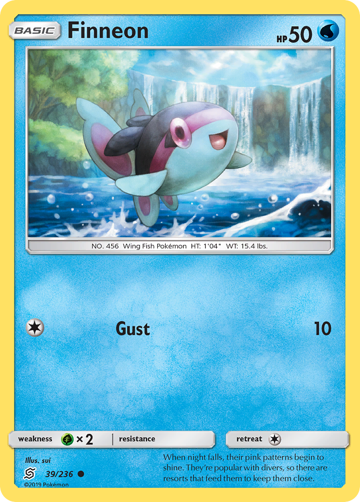Finneon (39/236) [Sun & Moon: Unified Minds] | Jomio and Rueliete's Cards and Comics
