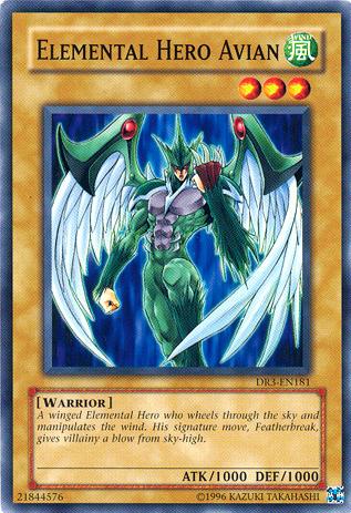 Elemental Hero Avian [DR3-EN181] Common | Jomio and Rueliete's Cards and Comics