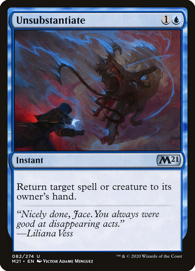 Unsubstantiate [Core Set 2021] | Jomio and Rueliete's Cards and Comics