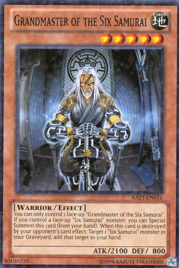Grandmaster of the Six Samurai [BATT-EN016] Starfoil Rare | Jomio and Rueliete's Cards and Comics