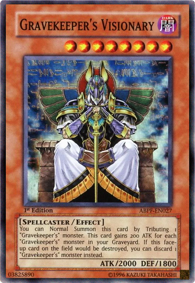 Gravekeeper's Visionary [ABPF-EN027] Super Rare | Jomio and Rueliete's Cards and Comics