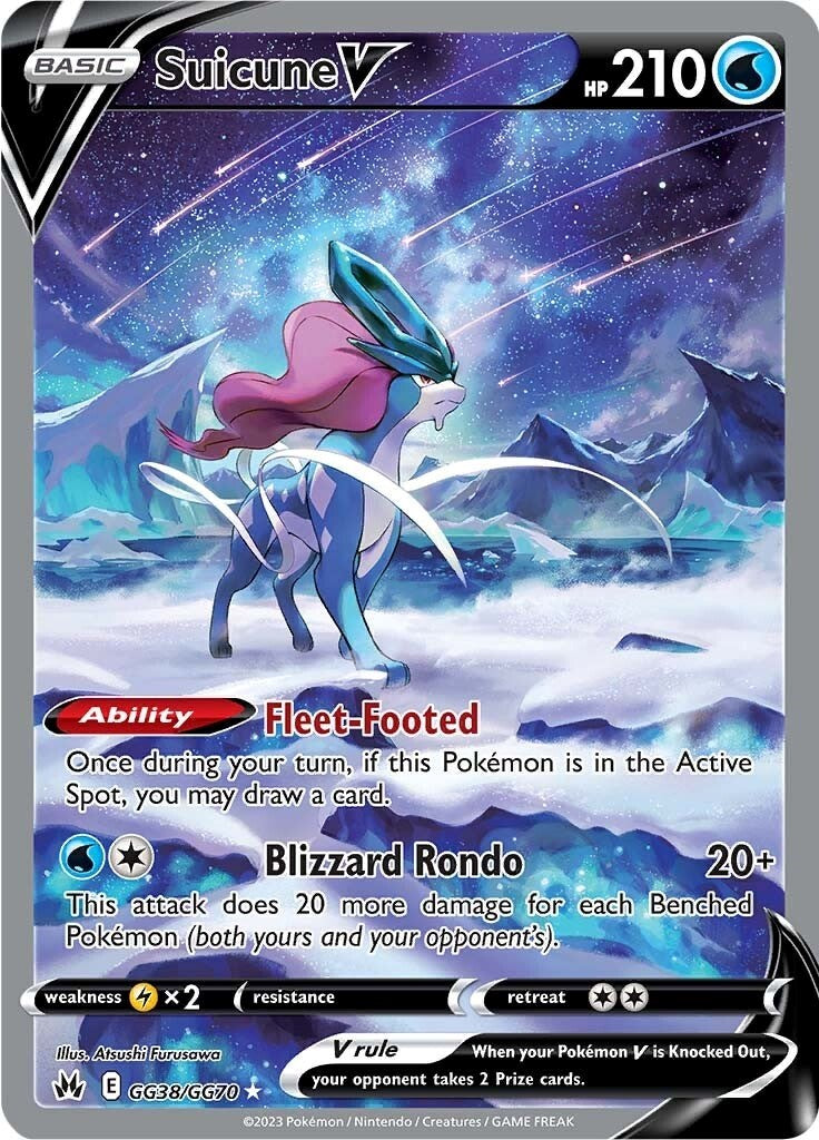 Suicune V (GG38/GG70) [Sword & Shield: Crown Zenith] | Jomio and Rueliete's Cards and Comics