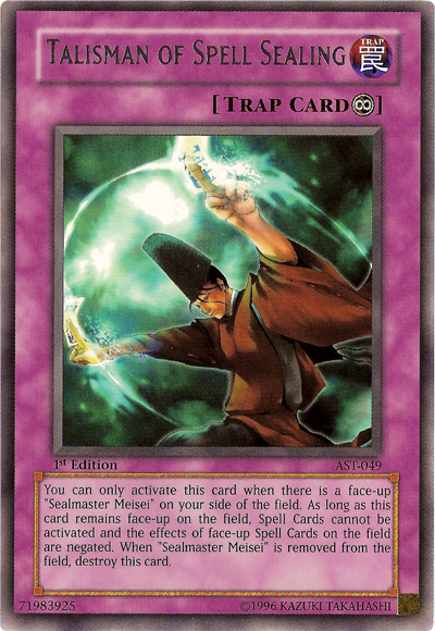 Talisman of Spell Sealing [AST-049] Rare | Jomio and Rueliete's Cards and Comics