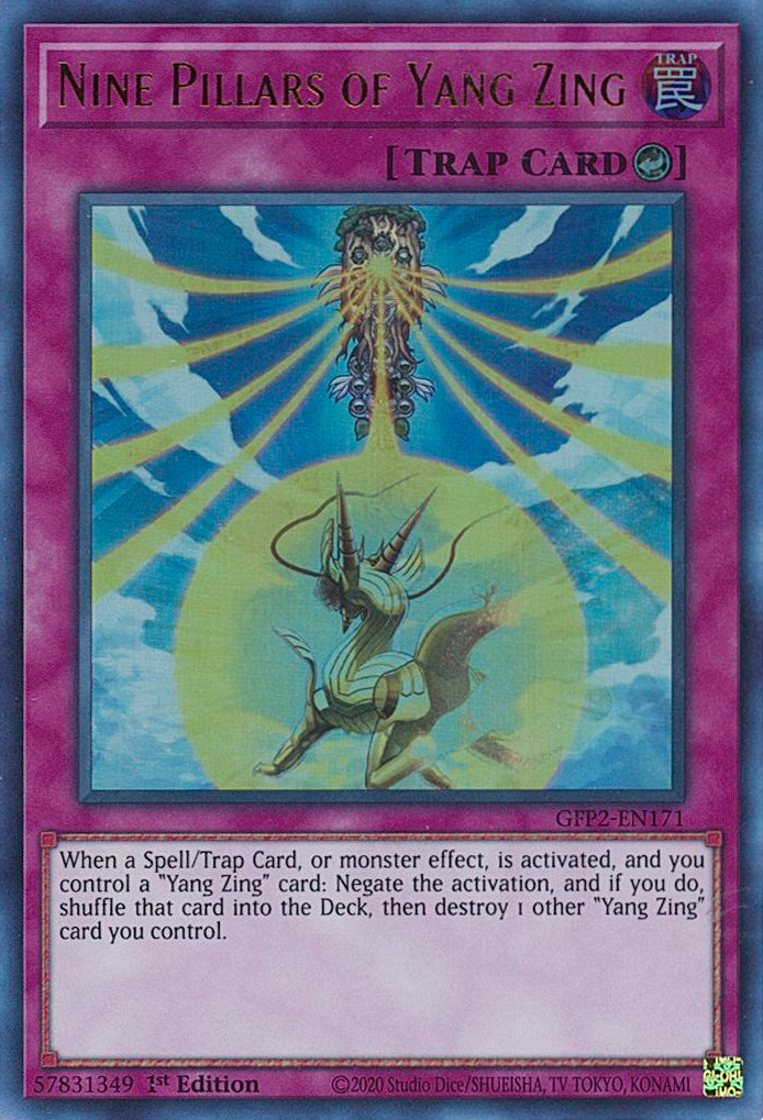 Nine Pillars of Yang Zing [GFP2-EN171] Ultra Rare | Jomio and Rueliete's Cards and Comics