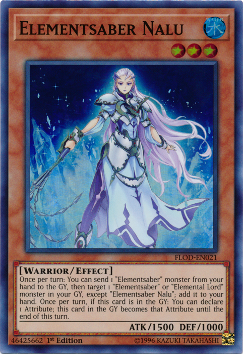 Elementsaber Nalu [FLOD-EN021] Super Rare | Jomio and Rueliete's Cards and Comics
