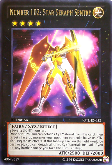 Number 102: Star Seraph Sentry [JOTL-EN053] Rare | Jomio and Rueliete's Cards and Comics