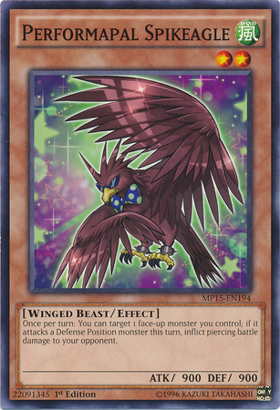 Performapal Spikeagle [MP15-EN194] Common | Jomio and Rueliete's Cards and Comics
