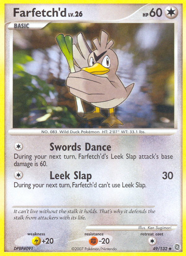 Farfetch'd (49/132) [Diamond & Pearl: Secret Wonders] | Jomio and Rueliete's Cards and Comics