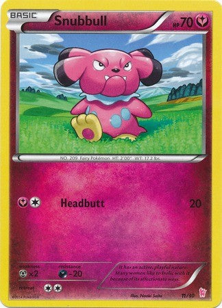Snubbull (11/30) [XY: Trainer Kit - Sylveon] | Jomio and Rueliete's Cards and Comics