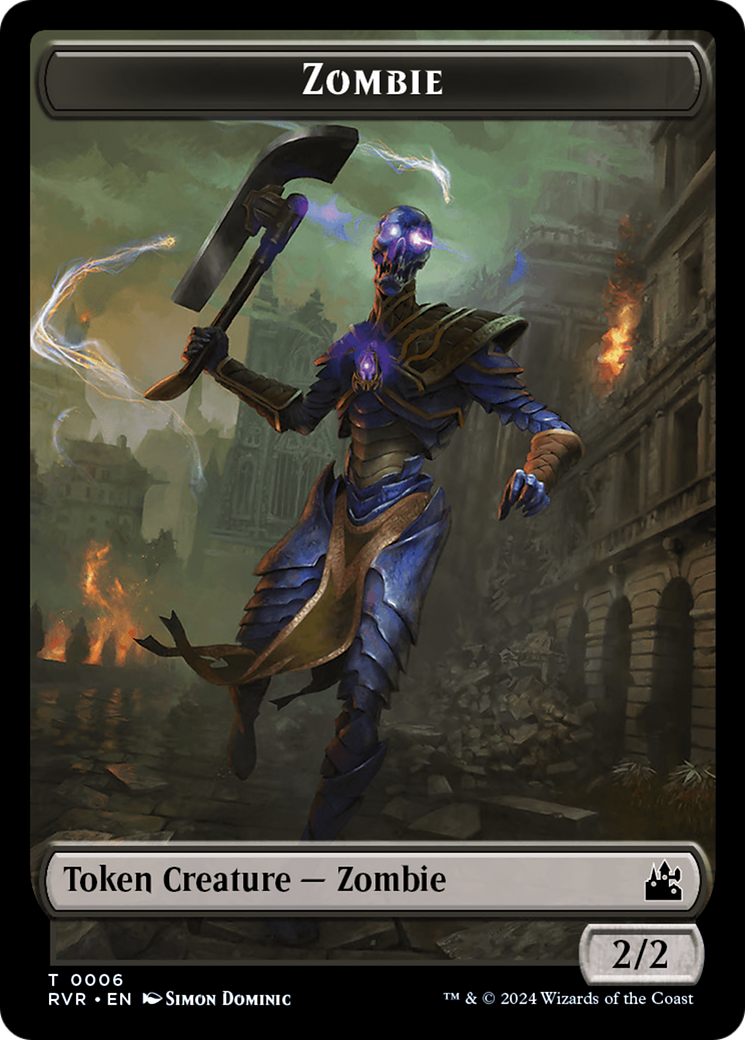 Zombie Token [Ravnica Remastered Tokens] | Jomio and Rueliete's Cards and Comics