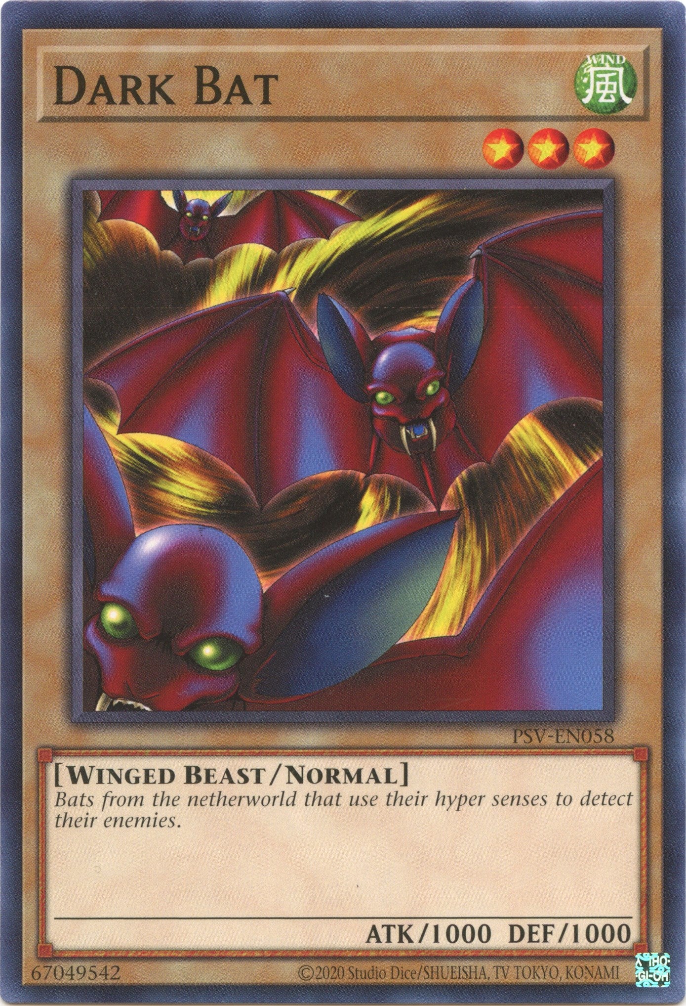 Dark Bat (25th Anniversary) [PSV-EN058] Common | Jomio and Rueliete's Cards and Comics