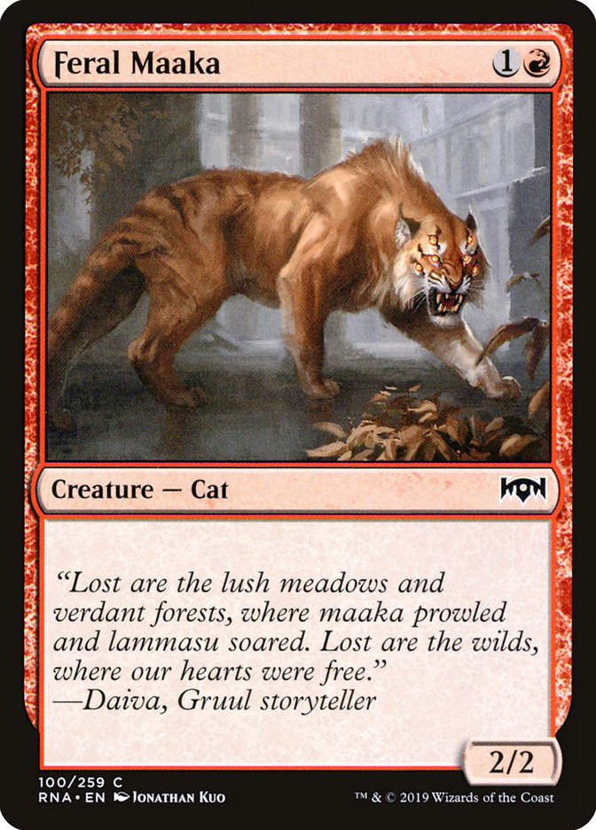 Feral Maaka [Ravnica Allegiance] | Jomio and Rueliete's Cards and Comics