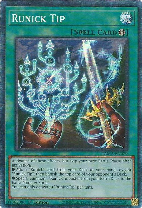 Runick Tip [TAMA-EN029] Collector's Rare | Jomio and Rueliete's Cards and Comics