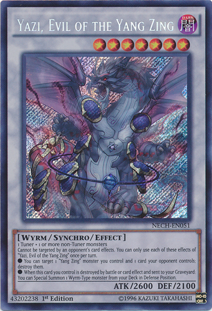 Yazi, Evil of the Yang Zing [NECH-EN051] Secret Rare | Jomio and Rueliete's Cards and Comics