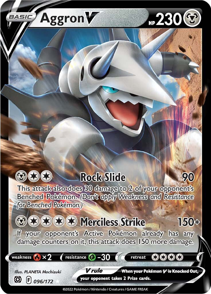 Aggron V (096/172) [Sword & Shield: Brilliant Stars] | Jomio and Rueliete's Cards and Comics