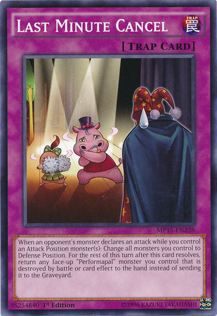 Last Minute Cancel [MP15-EN238] Common | Jomio and Rueliete's Cards and Comics
