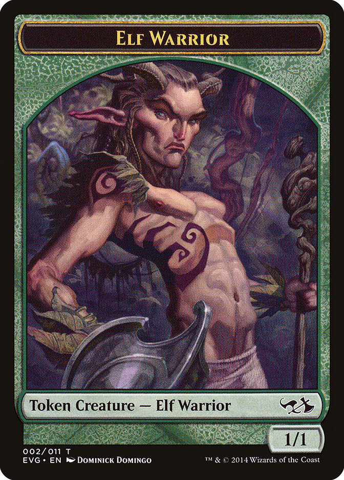 Elf Warrior Token (Elves vs. Goblins) [Duel Decks Anthology Tokens] | Jomio and Rueliete's Cards and Comics