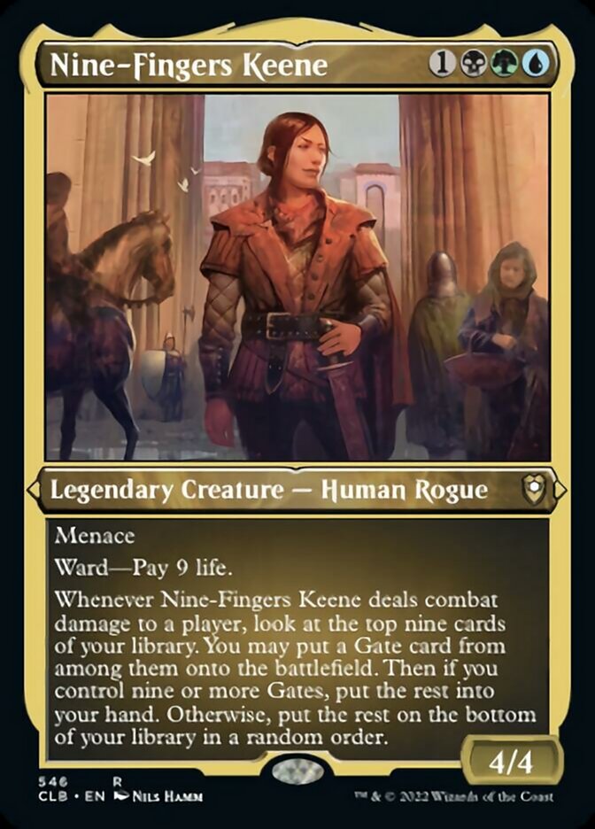 Nine-Fingers Keene (Foil Etched) [Commander Legends: Battle for Baldur's Gate] | Jomio and Rueliete's Cards and Comics