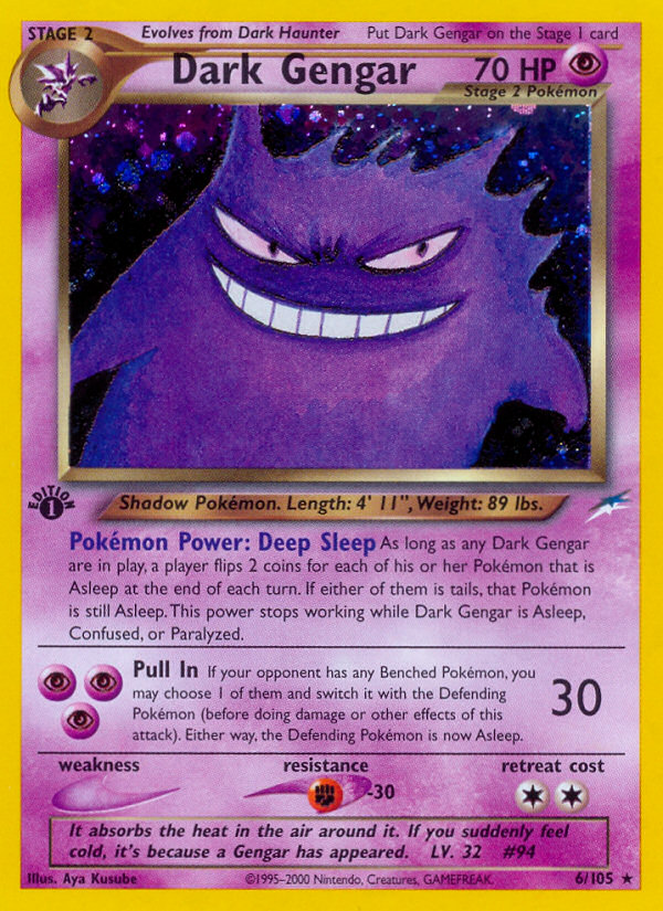 Dark Gengar (6/105) [Neo Destiny 1st Edition] | Jomio and Rueliete's Cards and Comics